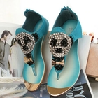 Grace Candy - Rhinestone-Panda Thong Sandals