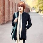 ABOKI - Single-Breasted Wool Blend Coat