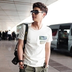 SLIM&FIT - Military Patch T-Shirt