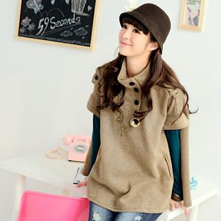 Short Sleeve Cape Top Short Sleeve Cape Top