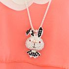 59 Seconds - Rhinestone Rabbit Necklace