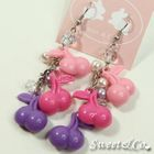 Sweet & Co. - Rainbow Pink Candy Cherries Earrings