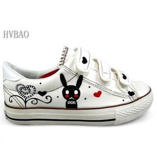 Rabbit Print Velcro Sneakers Rabbit Print Velcro Sneakers