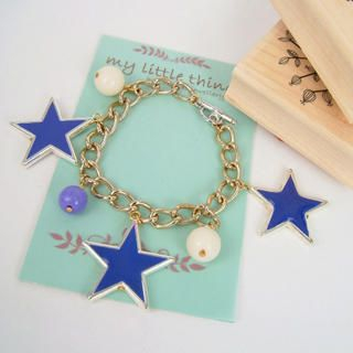 Cute Purple Star Ball Beacelet