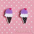 Sweet & Co. - I love ice-cream mirror stud earrings