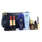 Estee Lauder - Travel Set: Gentle Eye MU Remover + Foaming Cleanser + Advanced Night Repair + 2x Lipstick + Mascara + Bag Estee Lauder - Travel Set: Gentle Eye MU Remover + Foaming Cleanser + Advanced Night Repair + 2x Lipstick + Mascara + Bag