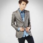 deepstyle - 2 Button Plaid Blazer