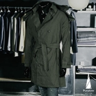 Purplow - Double-Breasted Tie-Waist Trench Coat