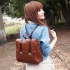 Nillie Shop - Faux-Leather Backpack
