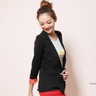 CatWorld - Dotted-Cuff Lapel-Detail Jacket