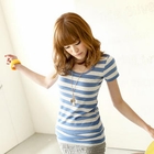 Tokyo Fashion - Short-Sleeve Striped T-Shirt