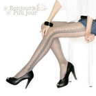 Bonjour Puu Jour - Faux-Leather Peep-Toe Pumps