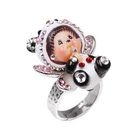Atelier - Butterfuly Platinum Plated Ring with Animal MCC Panda Monchhichi Atelier - Butterfuly Platinum Plated Ring with Animal MCC Panda Monchhichi