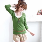 Tokyo Fashion - Scoop Neck Ribbed Top