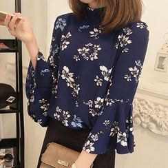 lilygirl - Floral Chiffon Blouse lilygirl - Floral Chiffon Blouse