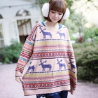 CatWorld - Nordic-Print Loose-Fit Sweater