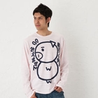 Buden Akindo - Long-Sleeve Print T-Shirt - 'I can't see my toes!' Pig