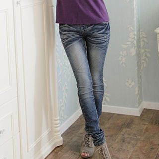Elastic-Waist Skinny Jeans Elastic-Waist Skinny Jeans
