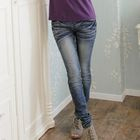RingBear - Elastic-Waist Skinny Jeans