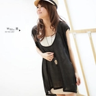 eFashion - Dip-Back Ribbed Knit Top