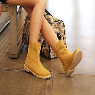 Faux-Leather Boots Faux-Leather Boots