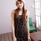 CatWorld - Patterned Racerback Long Tank Top