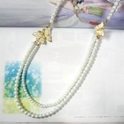 Angelove - Faux-Pearl with Butterfly Long Necklace