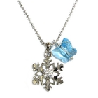 6thJune - 'Pianissimo' - 'Snowy Concerto' Necklace with Light Blue Swarovski Crystal Butterfly 6thJune - 'Pianissimo' - 'Snowy Concerto' Necklace with Light Blue Swarovski Crystal Butterfly
