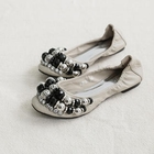 Ni-kiyo - Bead & Rhinestone Elastic Flats