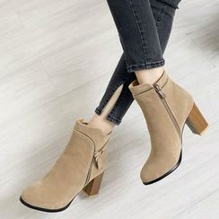 Gizmal Boots - 粗跟踝靴 Gizmal Boots - 粗跟踝靴