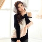 Tokyo Fashion - Asymmetric-Hem Striped Sweater