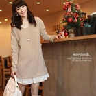 Envy Look - Lace Layered Hem Knit Dress