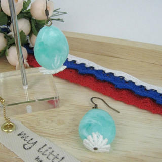 Elegant Lace Bead Earrings(green) Elegant Lace Bead Earrings(green)