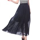 O.SA - Pleated Chiffon Maxi Skirt