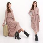 Envy Look - Elasticized-Waist Long Dress