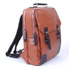 Belivus - Faux-Leather Buckled Backpack
