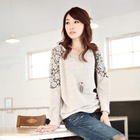 STYLEKELLY - Lace-Panel Pullover