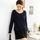 59th Street - Inset Dotted Knit Top Dress