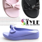 Marcella - Bow Accent Open-Toe Mules