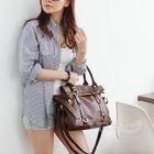 PG Beauty - Bow-Accent Zip Satchel