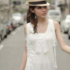 PUFFY - Braided Bib Fringed Tank Top