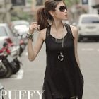 PUFFY - Set: Asymmetric Lace Tank Top + Camisole