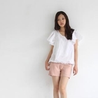 Maypin - Flutter-Sleeve Linen Top
