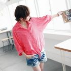 BAIMM - Tie-Hem Dotted Shirt
