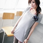 BAIMM - Set: T-Shirt + Dotted Halter Top