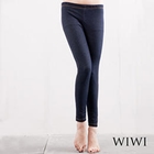 WIWI - Elastic-Waist Denim Leggings