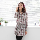 Celli Girl - Drawstring-Waist Plaid Shirtdress