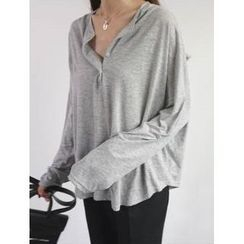 STYLEBYYAM - Loose-Fit Henley STYLEBYYAM - Loose-Fit Henley