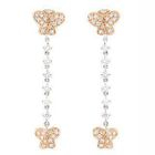 Keleo - 18K White & Rose Gold Dangling Earrings with Diamonds Keleo - 18K White & Rose Gold Dangling Earrings with Diamonds