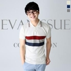 evanissue - Variegated Stripe Polo Shirt